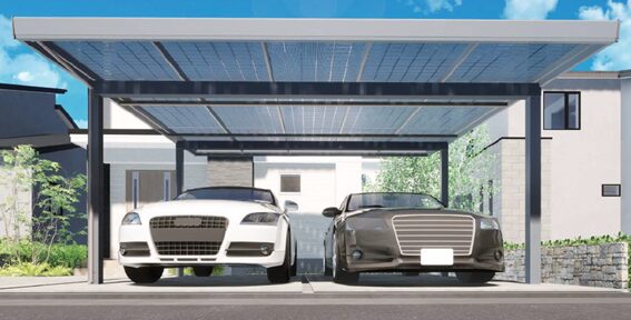 大切な車だけでなく家計も守る 発電するカーポート！ | 株式会社テクノ